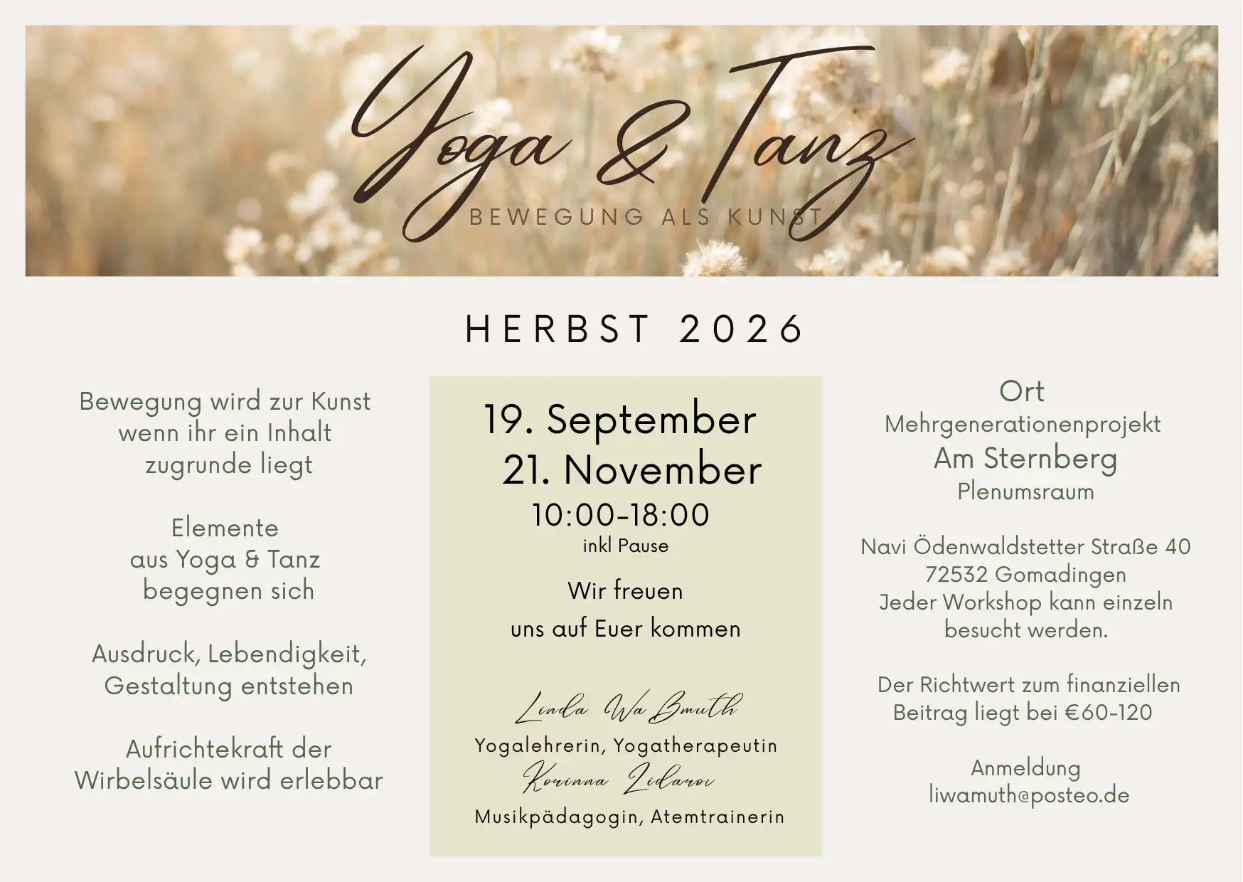 Informationen zum Event